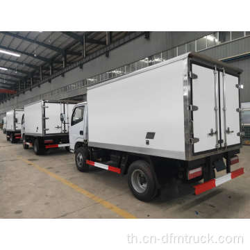 ส่งออกเครื่องยนต์ดีเซล Dongfeng 5T รถบรรทุกตู้เย็น